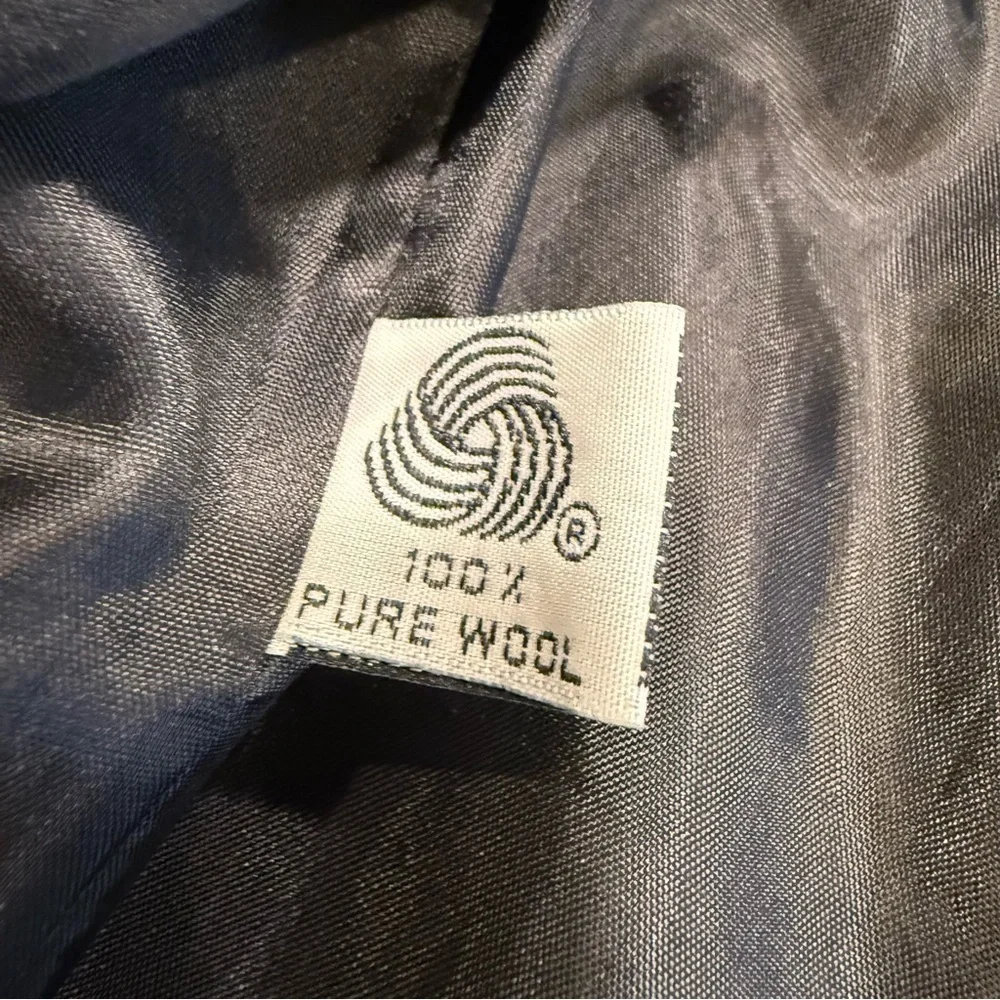 Christian Dior Women’s Black Wool Blazer With Satin Cuffs & Collar Sz 2P